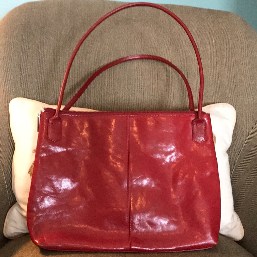 HOBO International red leather handbag